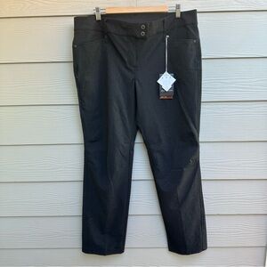 Exofficio Ometti Pants black size 16 lightweight travel water repellant